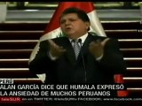 Alan García felicita a Ollanta Humala