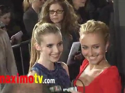EMMA ROBERTS and HAYDEN PANETTIERE at SCREAM 4 Premiere