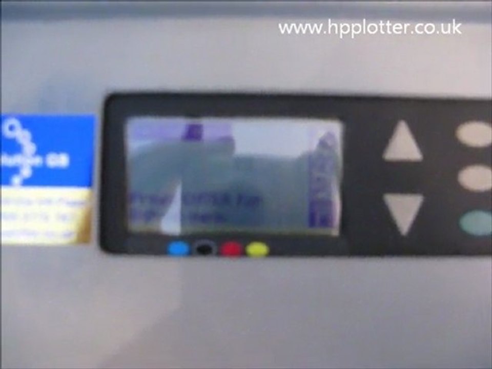 HP DesignJet 500 repairs - Print configuration page