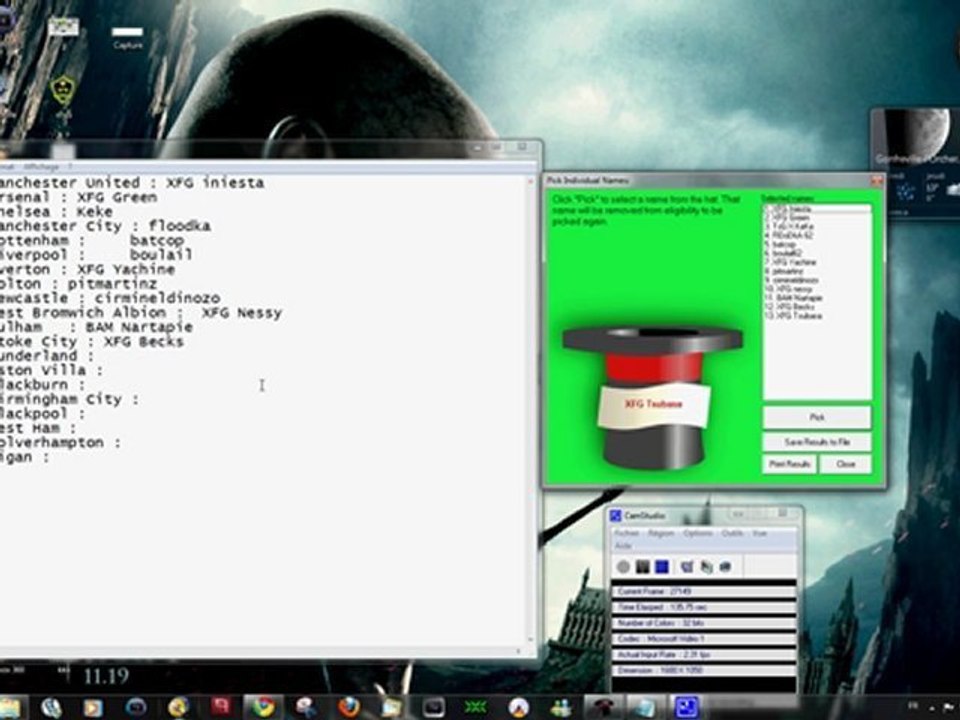 Tirage de la XFG Premier League