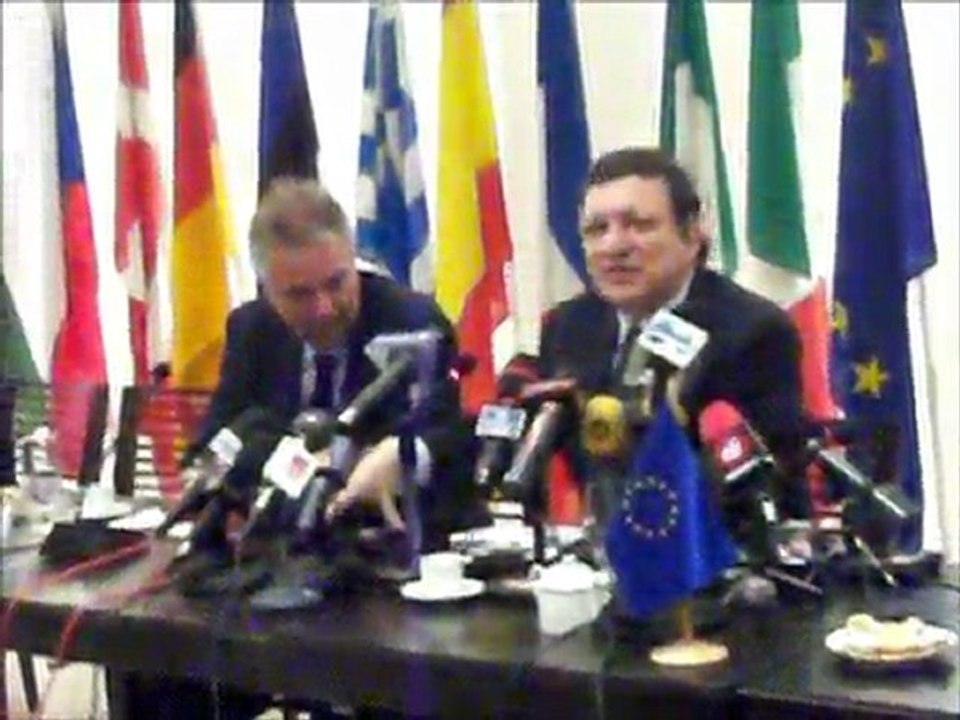 le Président de la Commission Européenne, José Manuel Barroso en Tunisie