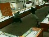 Bungling jewellery robbers caught on CCTV