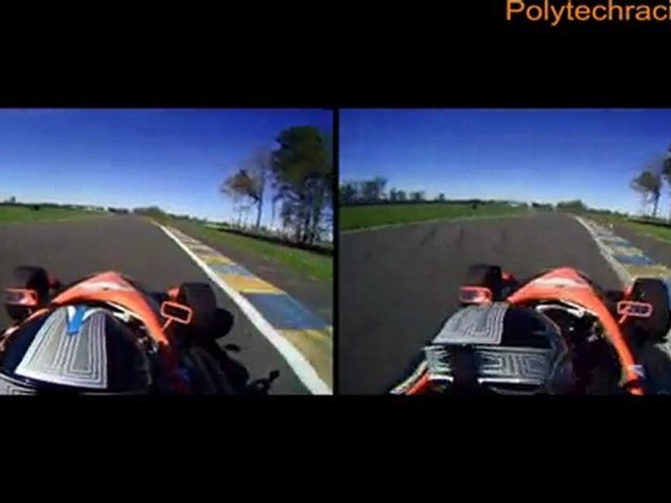 Polytech Racing, MEUNIER vs CARRATALA en Caméra embarquée formule campus, Rencontre nationale 2011 Le Mans