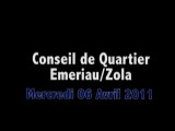 Conseil de quartier Emeriau/Zola du 06/04/11