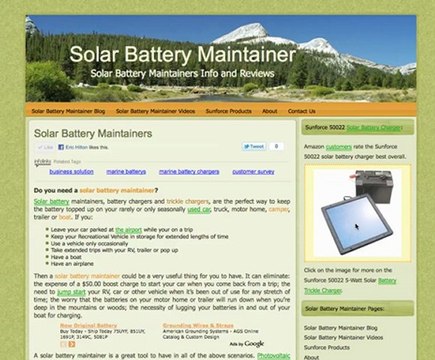 Solar Battery Maintainers
