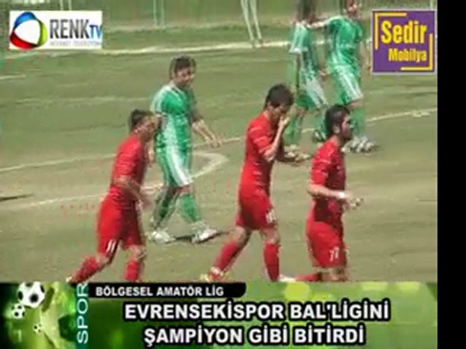 EVRENSEKİSPOR BAL'LİGİNİ ŞAMPİYON GİBİ BİTİRDİ