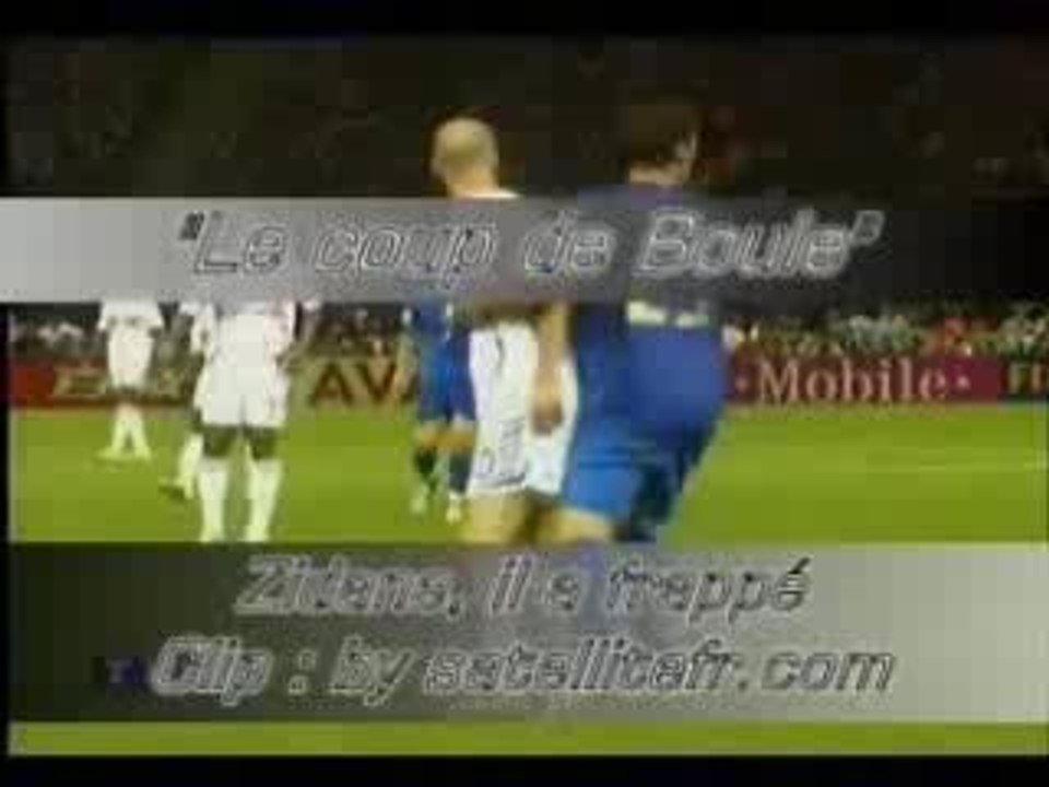 Zidane il a frappé