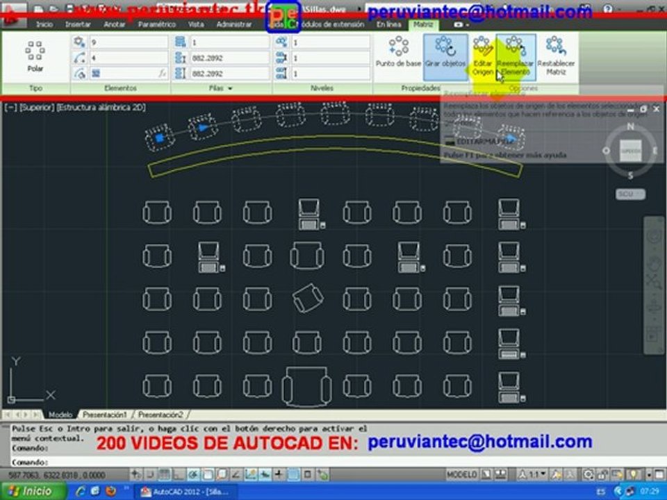 200 VIDEOS SECRETOS DE AUTOCAD 2012 2D y 3D APRENDA EN CASA, 207 CURSO AUTOCAD 2012