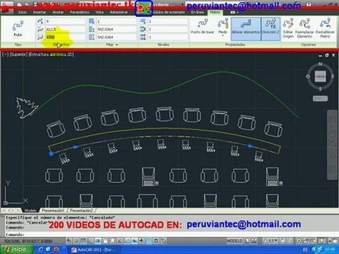 Curso de AutoCAD 2012, en videos, Solidworks, Inventor, CIVIL 3D, Revit, Secretos, Novedades, Autocad, Peruviantec, Tutorial, ejercicio, ejemplo, videotutorial