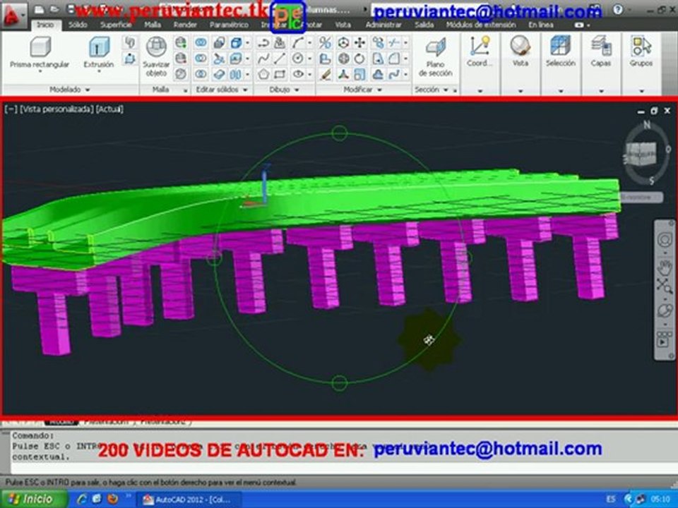 CURSO AUTOCAD 2012 , 200 VIDEOS SECRETOS DE AUTOCAD 2012 2D y 3D , 215 APRENDA EN CASA
