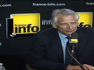 Villepin présente son projet sur France Info