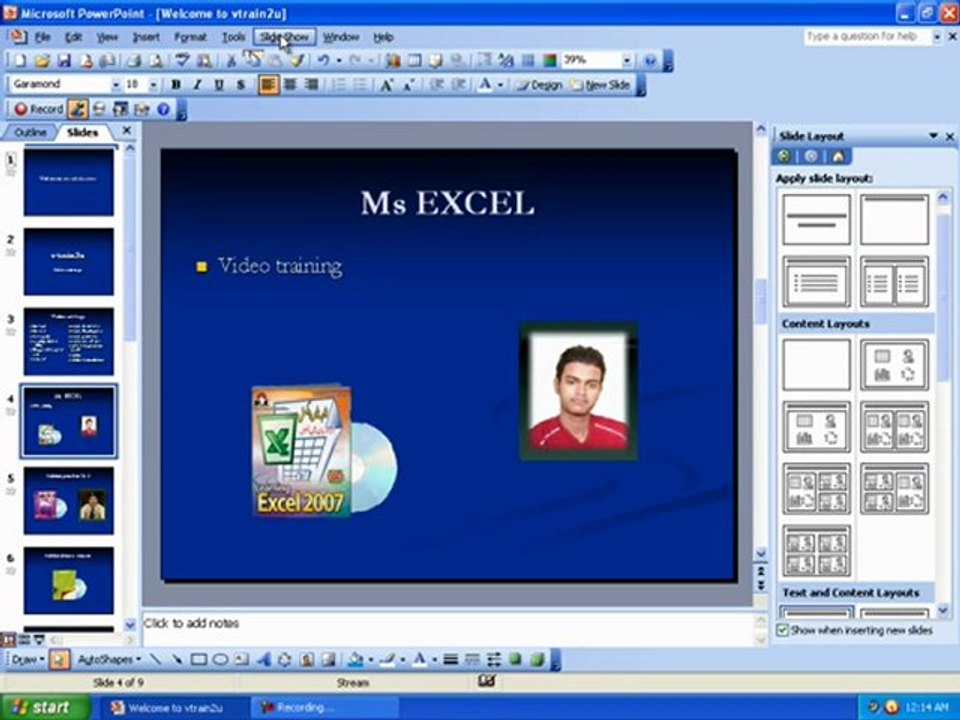 hide slide