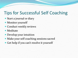 Self-Coaching Allows You to Take Control of Your Destiny