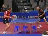 Behind the back! Incredible table tennis shot
