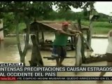 Intensas lluvias provocan inundaciones en Venezuela