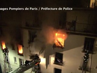 Incêndio em edifício de Paris