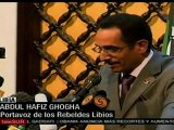 Rebeldes libios exigen salida de Gaddafi, para negociar