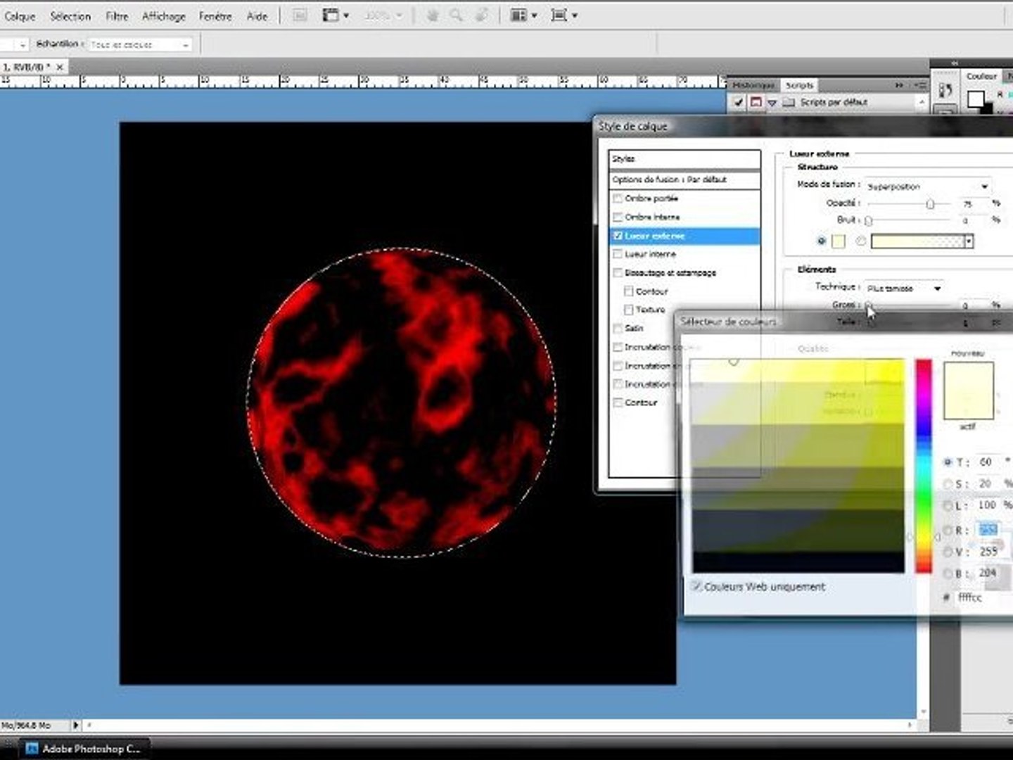 ⁣Tuto photoshop planète