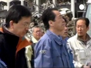 Japanese imperial couple meet quake survivors