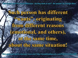 The Secret & The Law of Attraction - Do They Work or Not? - An Answer!