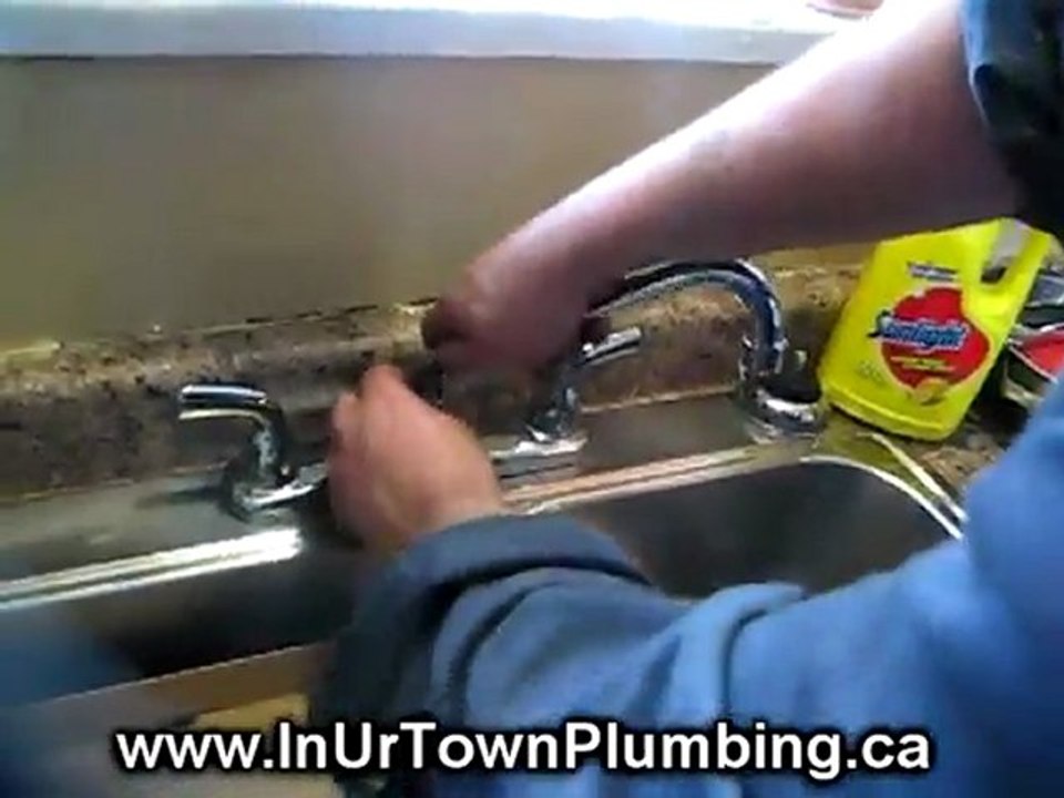 Vancouver Plumber Shows How To Install a 2 Handle Faucet