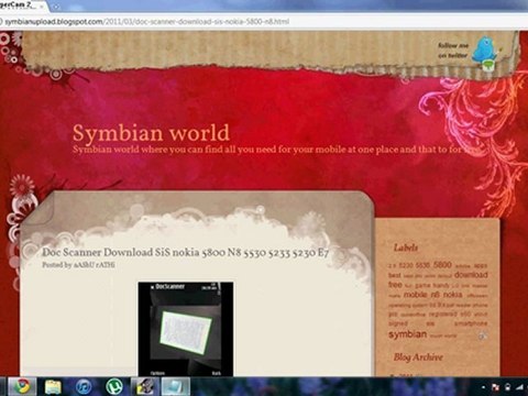 Doc Scanner SiS nokia 5800 N8 E7 5530 5230 5233 5530 signed