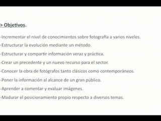 Sesión 1. (4/9) Introducción al método. Un año de fotografía.