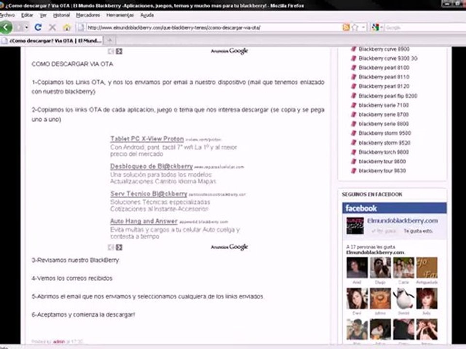 Como descargar aplicaciones para blackberry