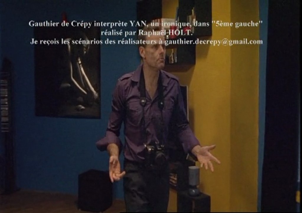 Gaulthier de Crépy interprète un SYMPATHIQUE et DRÔLE. gaulthierdecrepy@gmail.com lit vos scénarios.