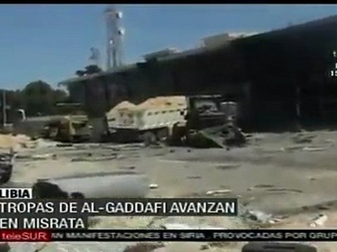 Tropas nacionales libias avanzan en Misrata