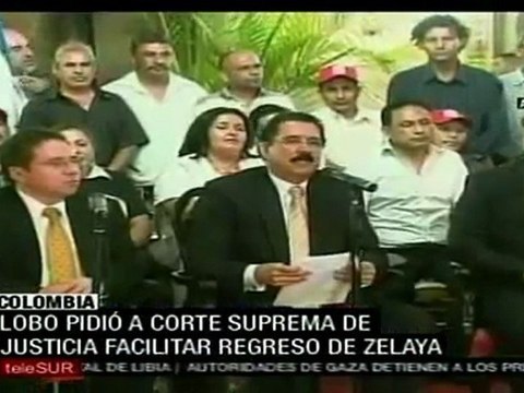 Honduras analiza regreso de Manuel Zelaya