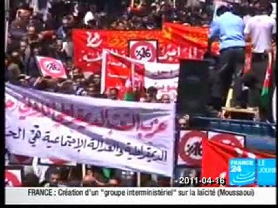 JORDANIE manifs de contestation - 15-04-2011