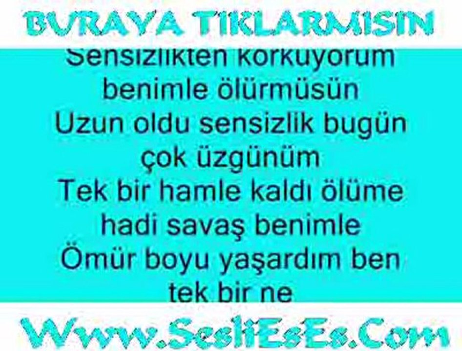 Bu Şarkıyı Sana Yazdım Kalan Kanımla www.seslieses.com
