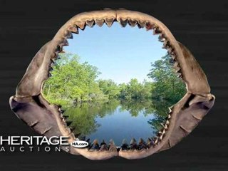 Nearly nine feet tall, largest shark jaws set ever ...