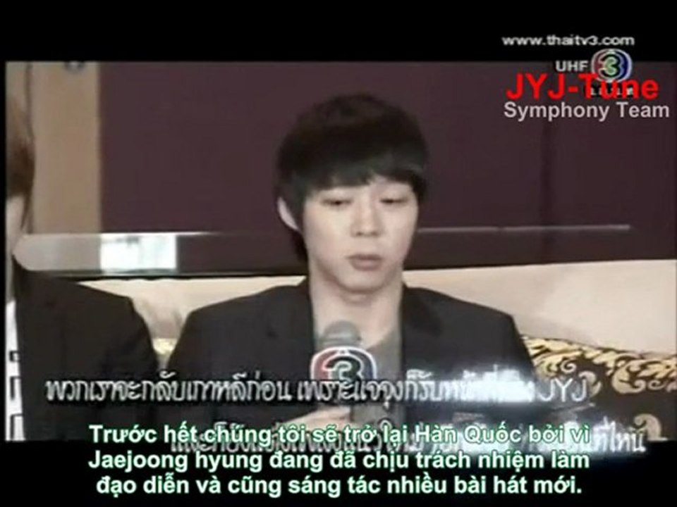 [Vietsub] 110416 JYJ Interview @ Channel 3 - 3 for u  [Symphony Team]