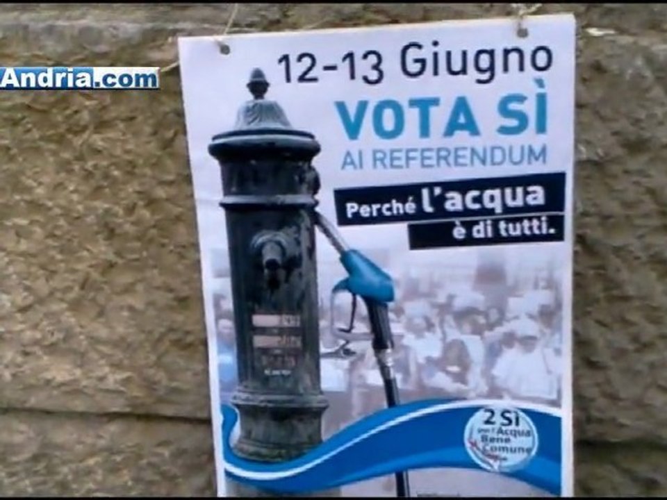 "2 SI per l'acqua bene comune": critical mass ad Andria