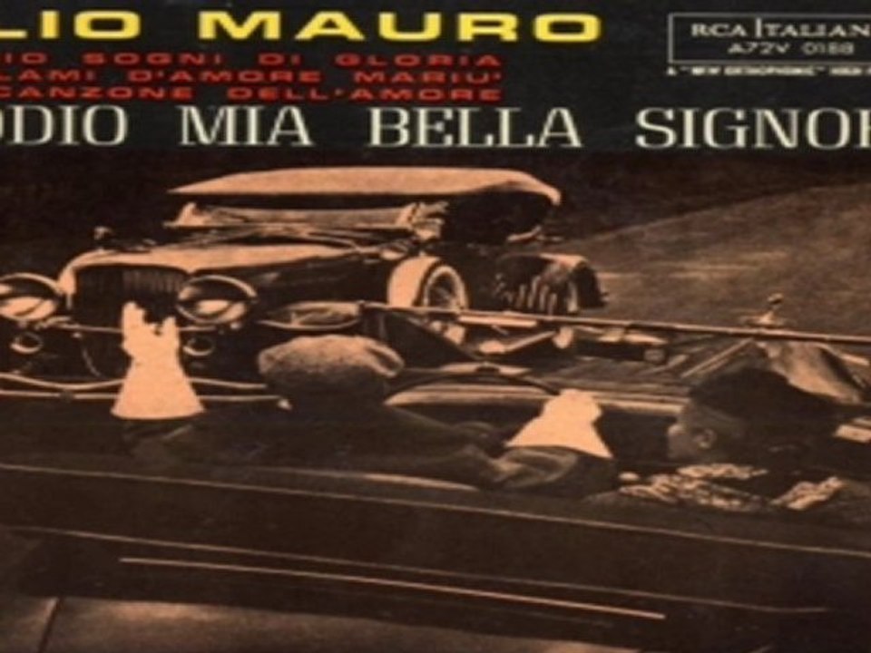 ADDIO SOGNI DI GLORIA Elio Mauro Novembre 1957