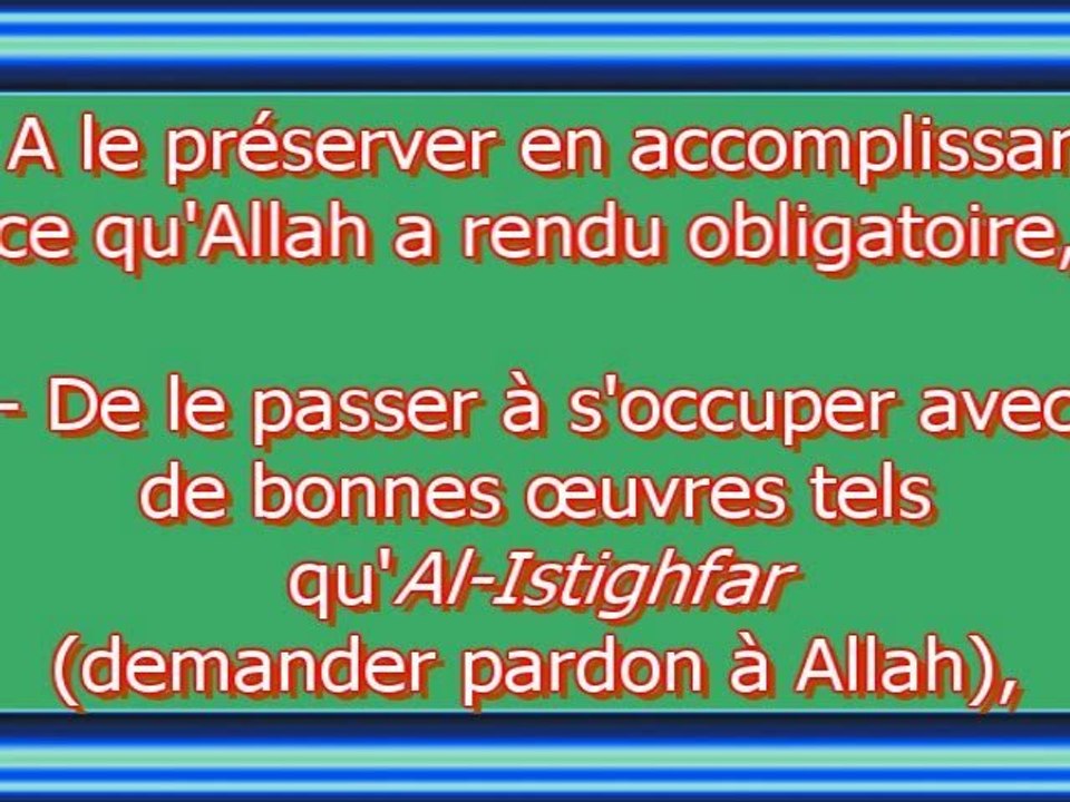 Dans l'obeissance d'Allah