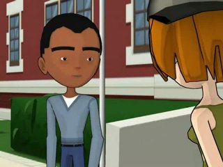 Saying hi to friends