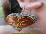 wooden earrings jewelry