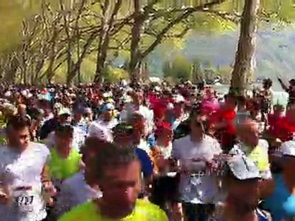 départ semi marathon annecy 17-04-11