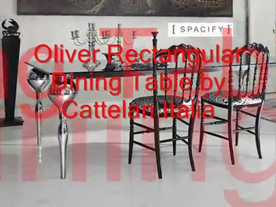 Oliver Rectangular Dining Table by Cattelan Italia