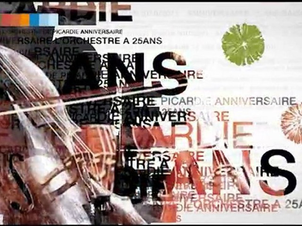 Orchestre de Picardie, Publicité "les 25 ans".