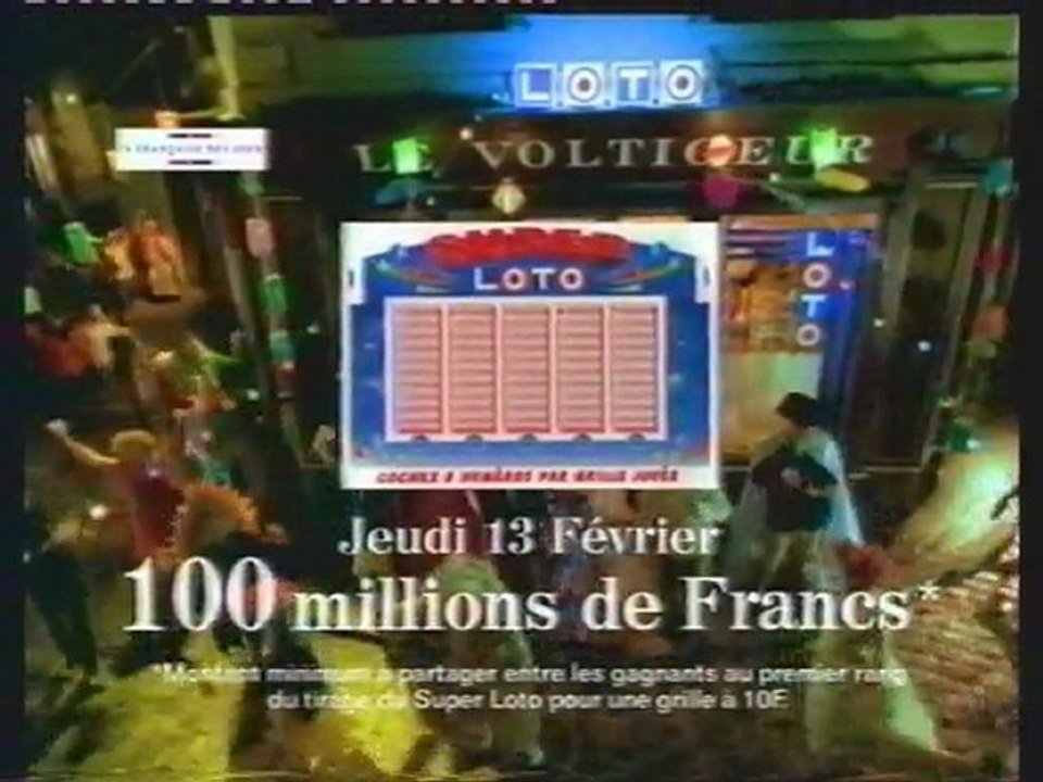 M6 10 Fevrier 1997-météo+fin 6 minutes Bordeaux-pub et 2 b.a