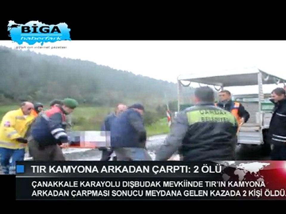 Tır kamyona arkadan çarptı: 2 Ölü