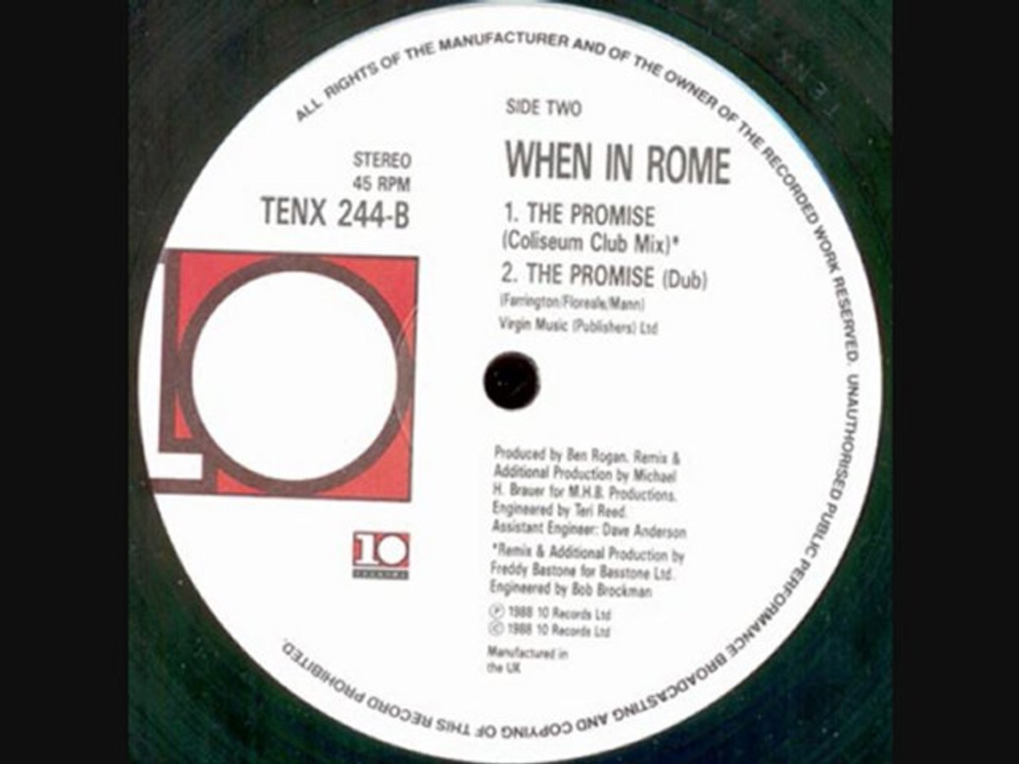 WHEN IN ROME - B1. The Promise (Coliseum Club Mix) - Vídeo Dailymotion, image size:1440x1080