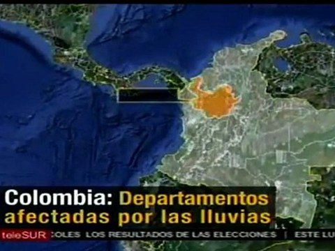Alerta roja por lluvias en Colombia