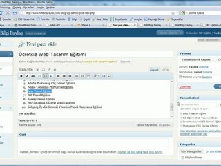 13 - Yeni Yazı Eklemek (teknoctrl.com)