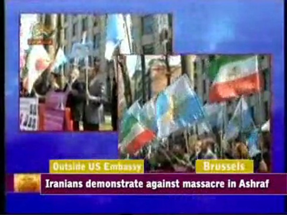 Iranians protest worldwide to massacre in Camp As