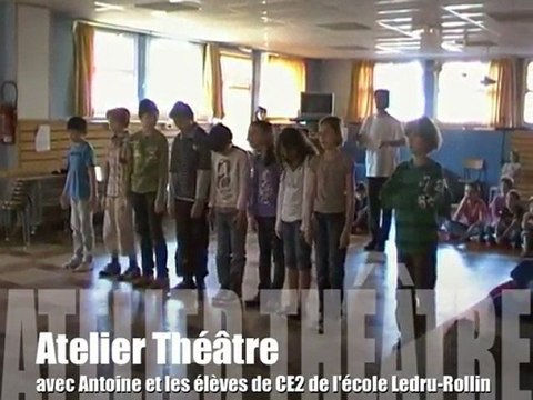 Atelier écriture et théâtre (avec Kwal et Antoine) avec les CE2 de l'école Ledru-Rollin 16-04